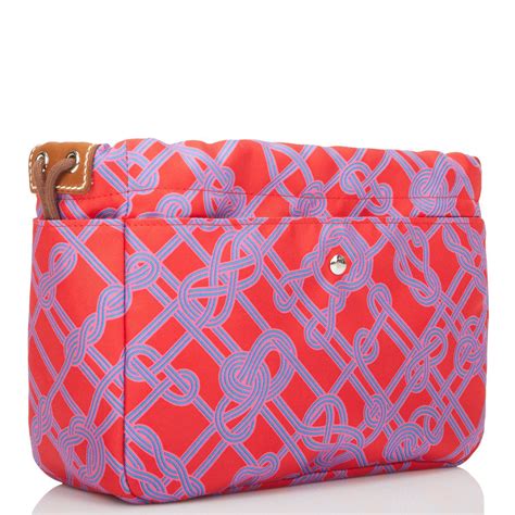 Hermes Fourbi 20 Rouge de Coeur Noeud Marin Silk 